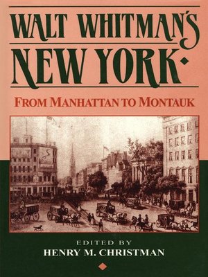 cover image of Walt Whitman's New York